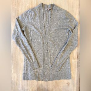 GAP Cardigan Button Up Sweater - Light Gray